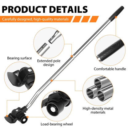 Kit déplace-meuble avec levier et roulettes – 200 kg - Orange / Allemagne - kit déplace meuble 200 kg