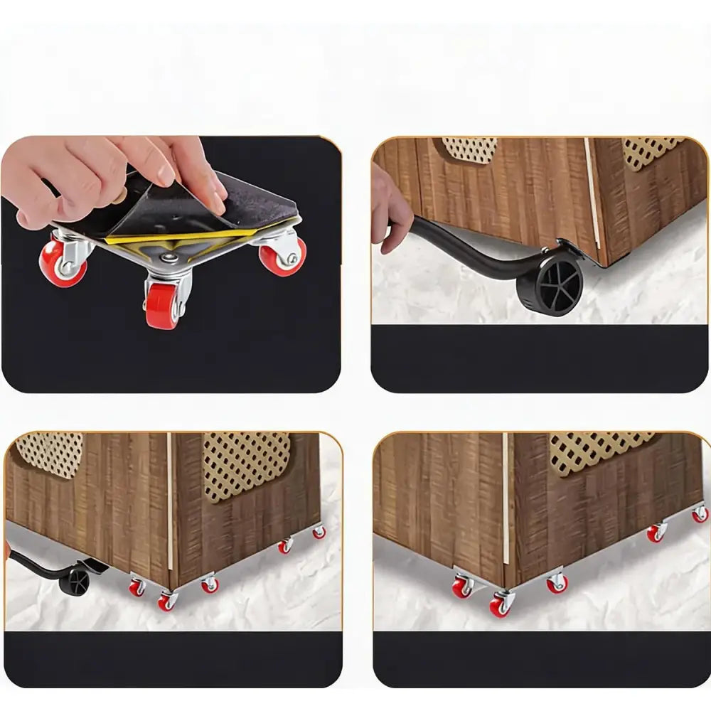 Kit déplace-meubles 400 kg – levier et patins roulants - Pologne - kit déplace meubles lourds