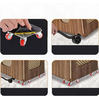 Kit déplace-meubles 400 kg – levier et patins roulants - Pologne - kit déplace meubles lourds