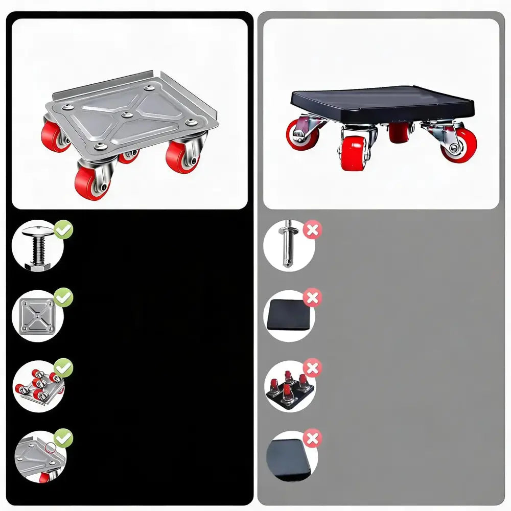 Kit déplace-meubles 400 kg – levier et patins roulants - Pologne - kit déplace meubles lourds