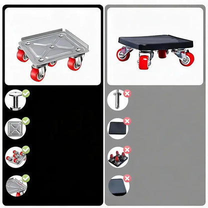 Kit déplace-meubles 400 kg – levier et patins roulants - Pologne - kit déplace meubles lourds