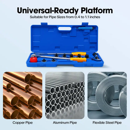 Kit expandeur de tube cuivre 10–28 mm – 7 têtes - Expandeur tube cuivre 7 têtes