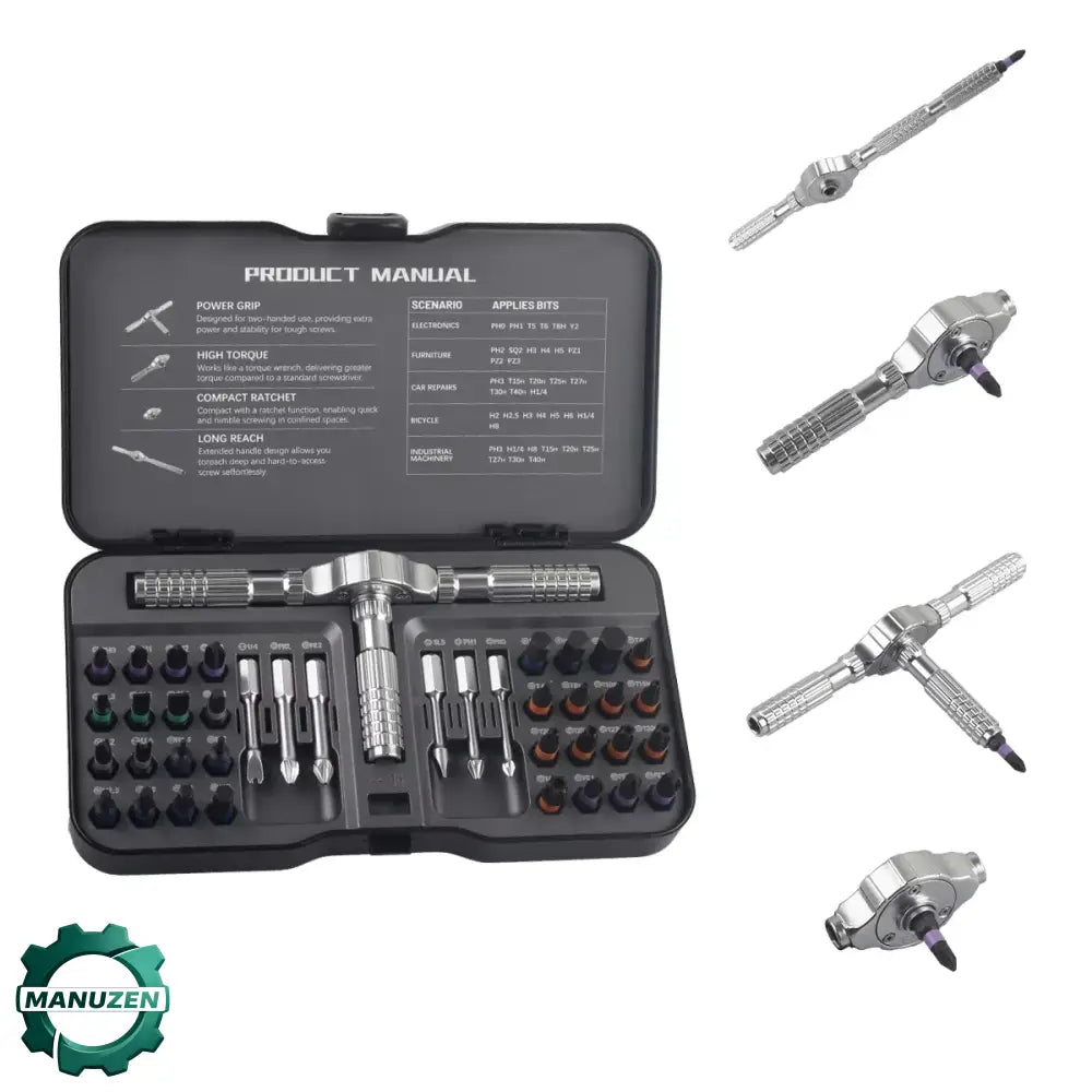 Kit tournevis de précision 74 en 1 à cliquet - Coffret 74-en-1 / France - Kit de tournevis de précision