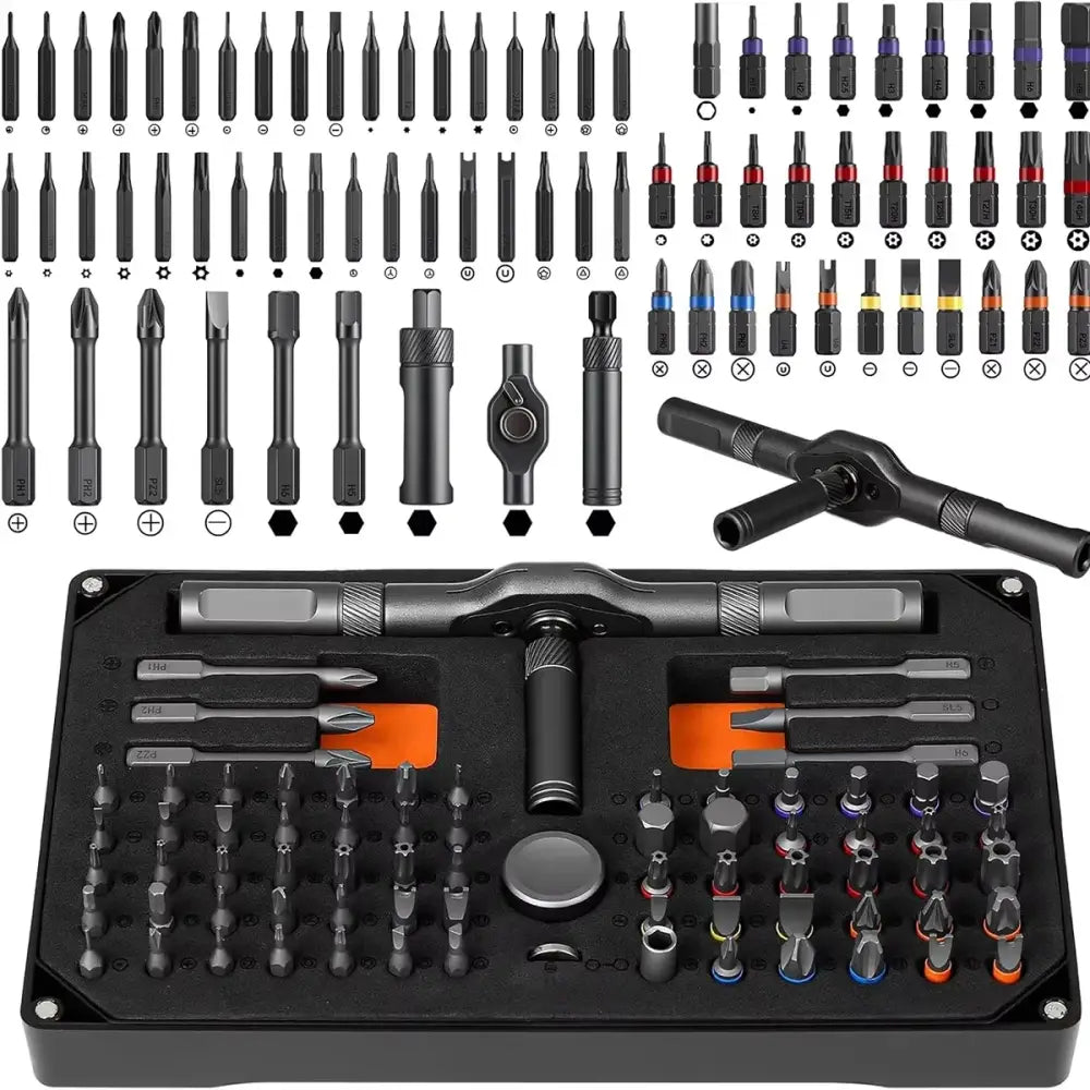 Kit tournevis de précision 74 en 1 à cliquet - Coffret 74-en-1 / France - Kit de tournevis de précision