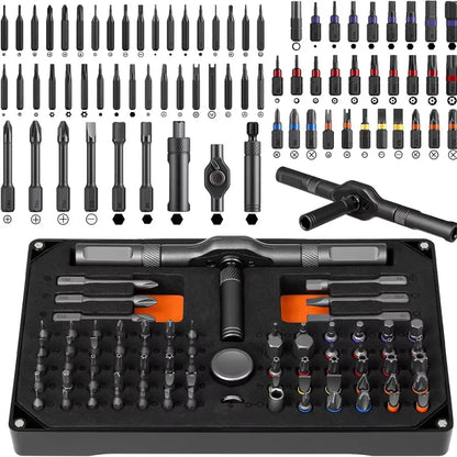 Kit tournevis de précision 74 en 1 à cliquet - Coffret 74-en-1 / France - Kit de tournevis de précision