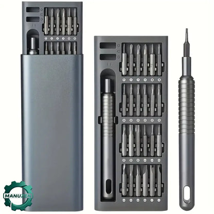 Kit tournevis de précision magnétique 25-en-1 pour électronique - Noir - Kit de tournevis de précision