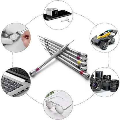 Kit tournevis d’horloger 0,8–1,6 mm – 5 pièces - Kit 5 pièces - Kit d’outils d’horloger