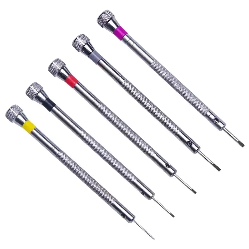 Kit tournevis d’horloger 0,8–1,6 mm – 5 pièces - Kit 5 pièces - Kit d’outils d’horloger