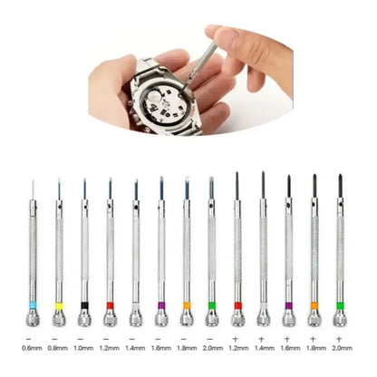 Kit tournevis d’horloger 0,8–1,6 mm – 5 pièces - Kit 5 pièces - Kit d’outils d’horloger