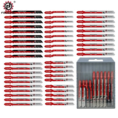 Lames de scie sauteuse T 50 pièces – bois métal et plastique - Lot de 50 lames / France - Lames de scie sauteuse