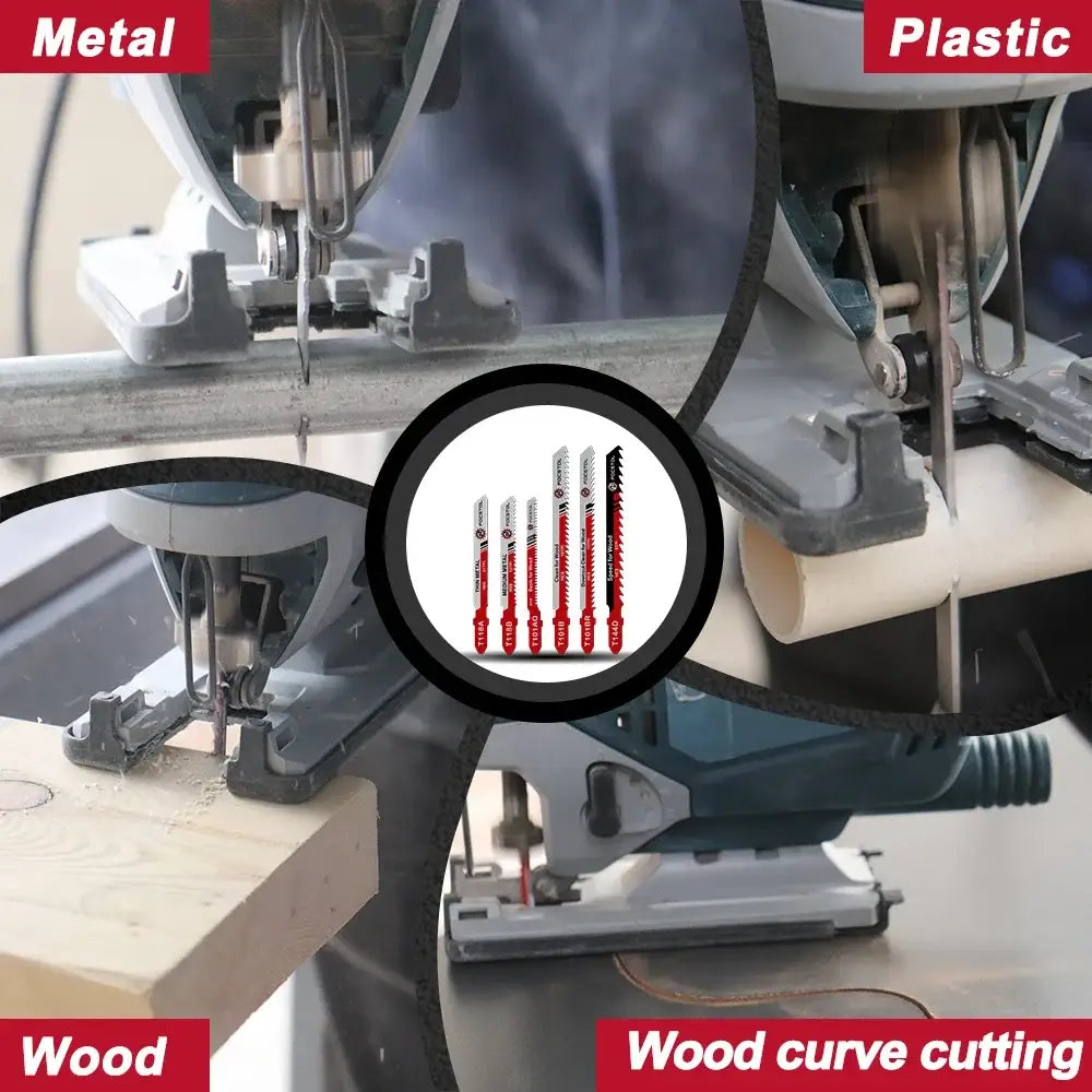 Lames de scie sauteuse T 50 pièces – bois métal et plastique - Lot de 50 lames / France - Lames de scie sauteuse