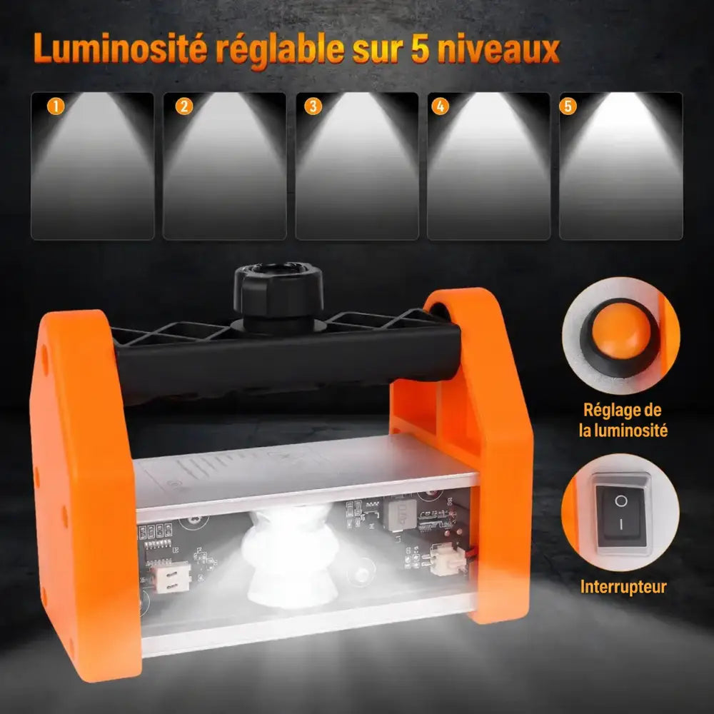 Lampe de contrôle des murs – texte en français