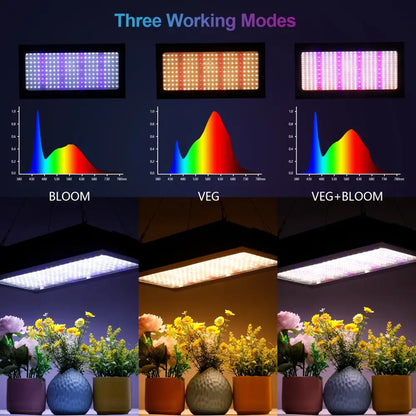 Lampe horticole LED 200 W – spectre complet - Panneau horticole LED – série 2000 / Européenne / 200 W – Allemagne