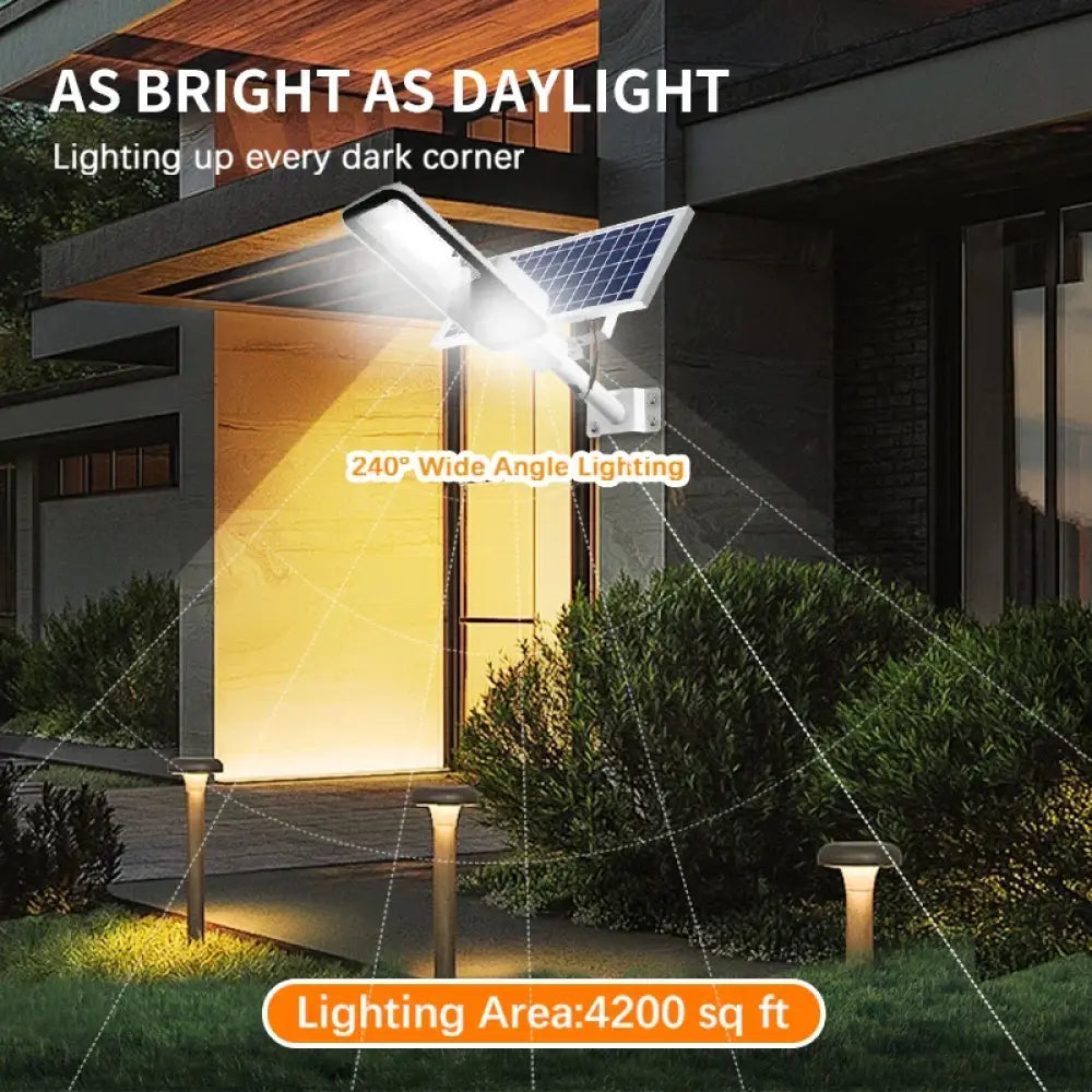 Lampe Solaire Extérieure Puissante Pour Jardin Et Garage