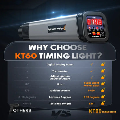 Lampe stroboscopique d’allumage KT60 avec compte-tours - KT60 / France - Outils de diagnostic moteur
