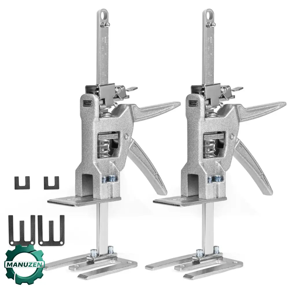 Lève-meubles et lève-portes manuels – lot de 2 avec sac - Argent / Depuis la France - lève porte réglage manuel