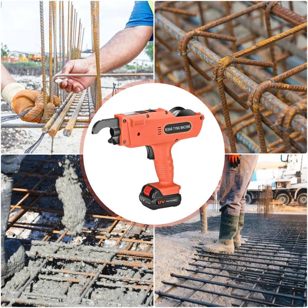 Ligatureuse ferraillage sans fil 12 V – plage 8–34 mm - ligatureuse ferraillage sans fil