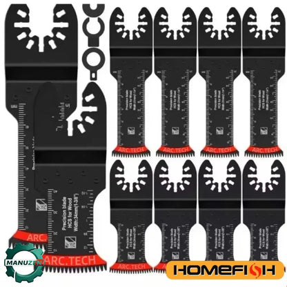 Lot de 10 lames japonaises pour outil oscillant – HCS et bimétal - 10 pièces / France - Lames pour outil oscillant