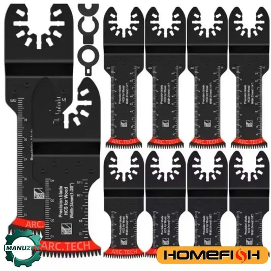 Lot de 10 lames japonaises pour outil oscillant – HCS et bimétal - 10 pièces / France - Lames pour outil oscillant