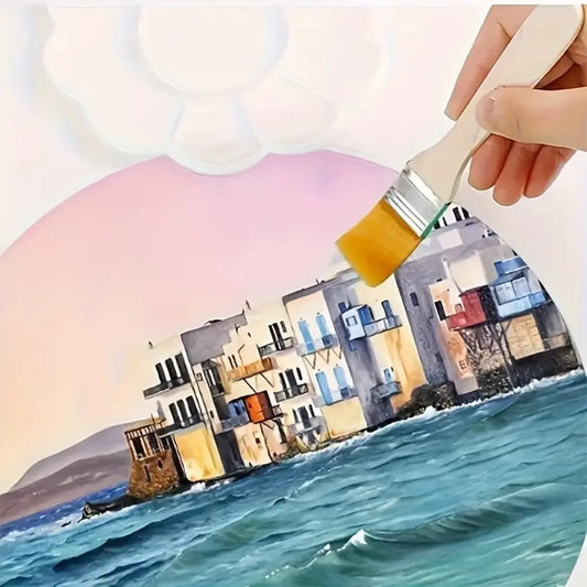 Lot de 10 pinceaux nylon pour peinture à l’huile et acrylique
