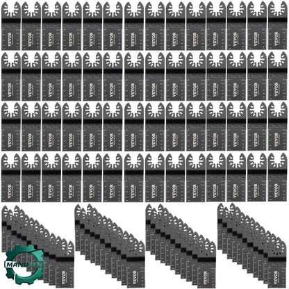 Lot de 100 lames pour outil oscillant HCS – bois plastique et métal - 100 pièces / France - Lames pour outil oscillant