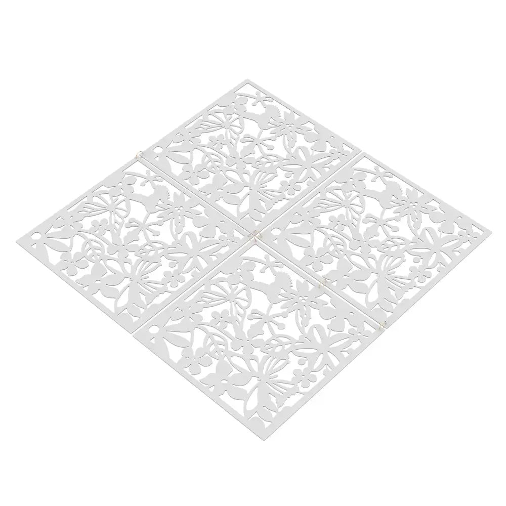 Lot de 12 panneaux décoratifs ajourés 40 × 40 cm – PVC - France - Panneau décoratif