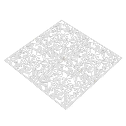 Lot de 12 panneaux décoratifs ajourés 40 × 40 cm – PVC - France - Panneau décoratif