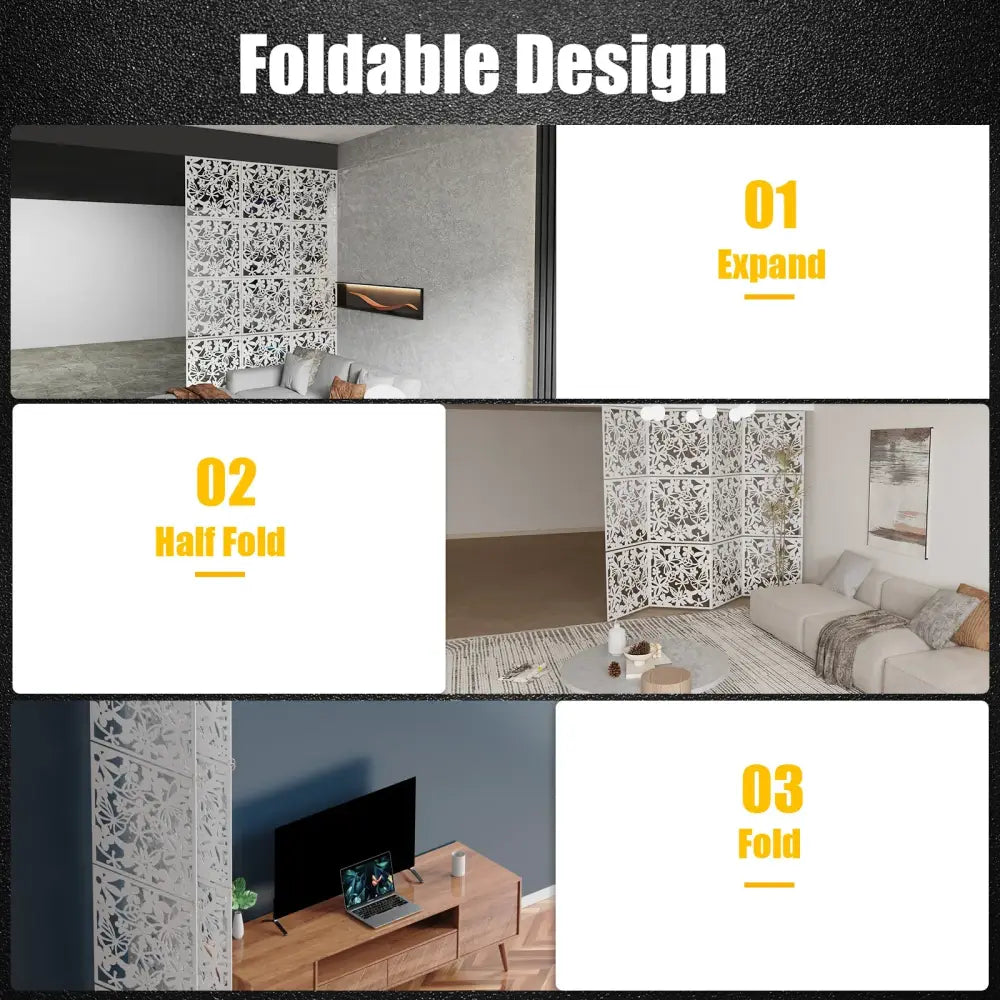Lot de 12 panneaux décoratifs ajourés 40 × 40 cm – PVC - France - Panneau décoratif