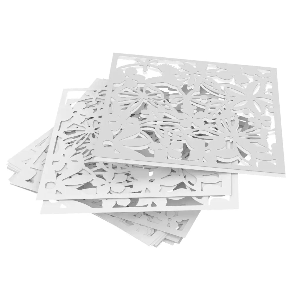 Lot de 12 panneaux décoratifs ajourés 40 × 40 cm – PVC - France - Panneau décoratif