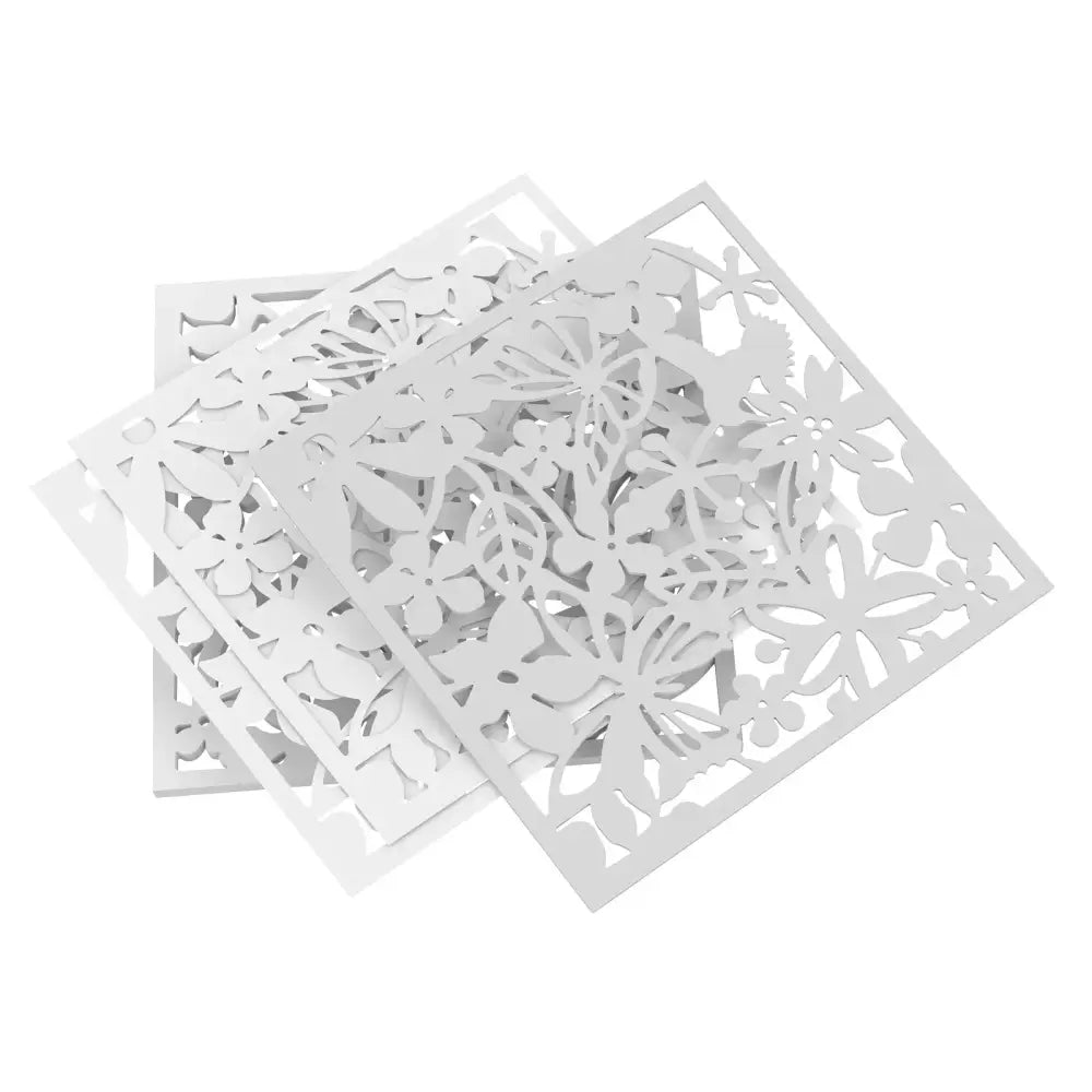 Lot de 12 panneaux décoratifs ajourés 40 × 40 cm – PVC - France - Panneau décoratif