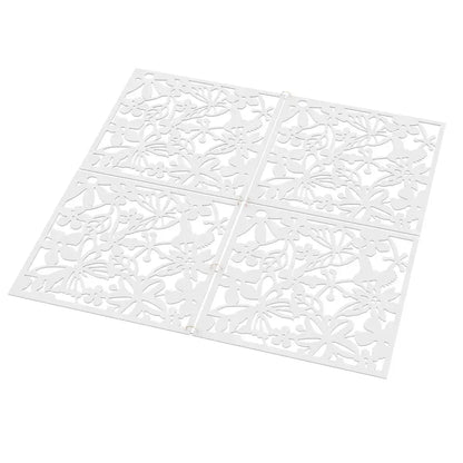 Lot de 12 panneaux décoratifs ajourés 40 × 40 cm – PVC - France - Panneau décoratif