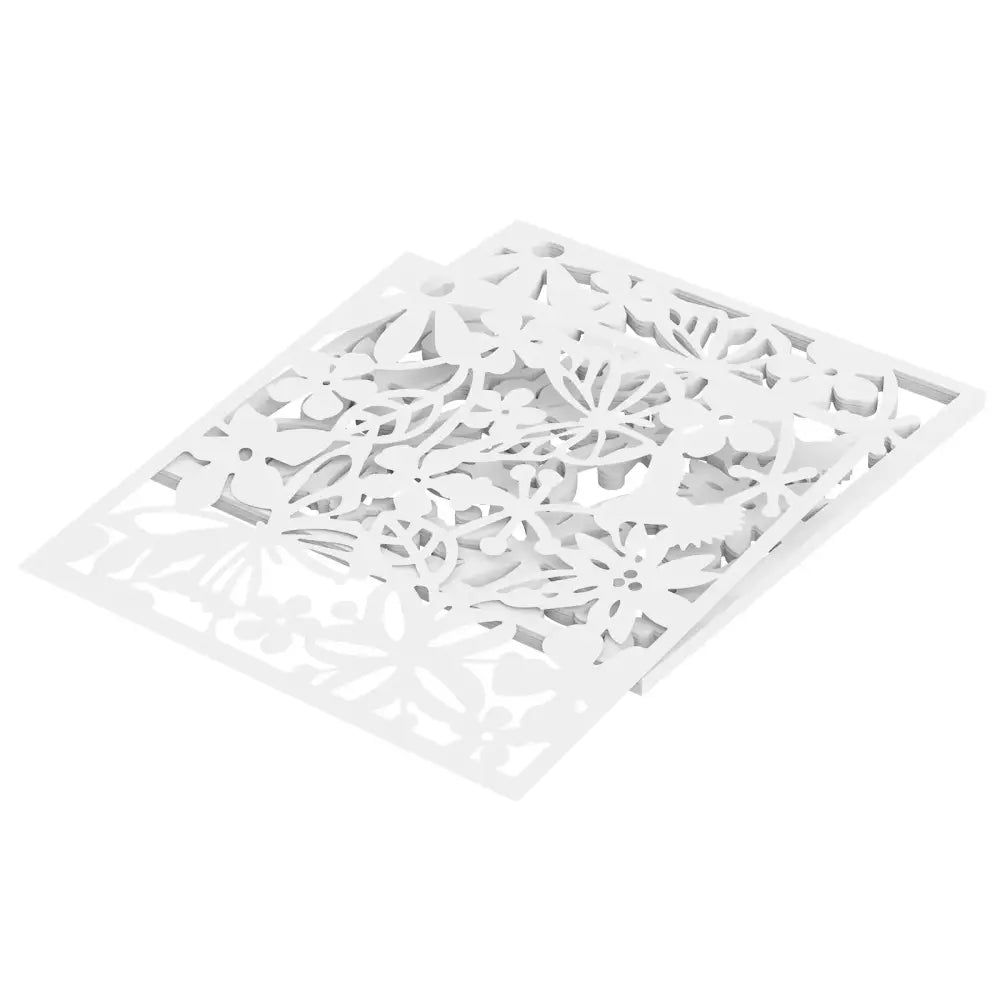 Lot de 12 panneaux décoratifs ajourés 40 × 40 cm – PVC - France - Panneau décoratif