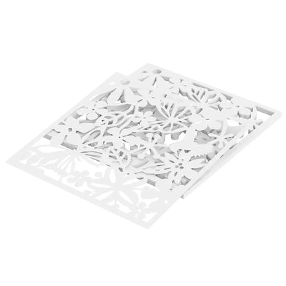 Lot de 12 panneaux décoratifs ajourés 40 × 40 cm – PVC - France - Panneau décoratif