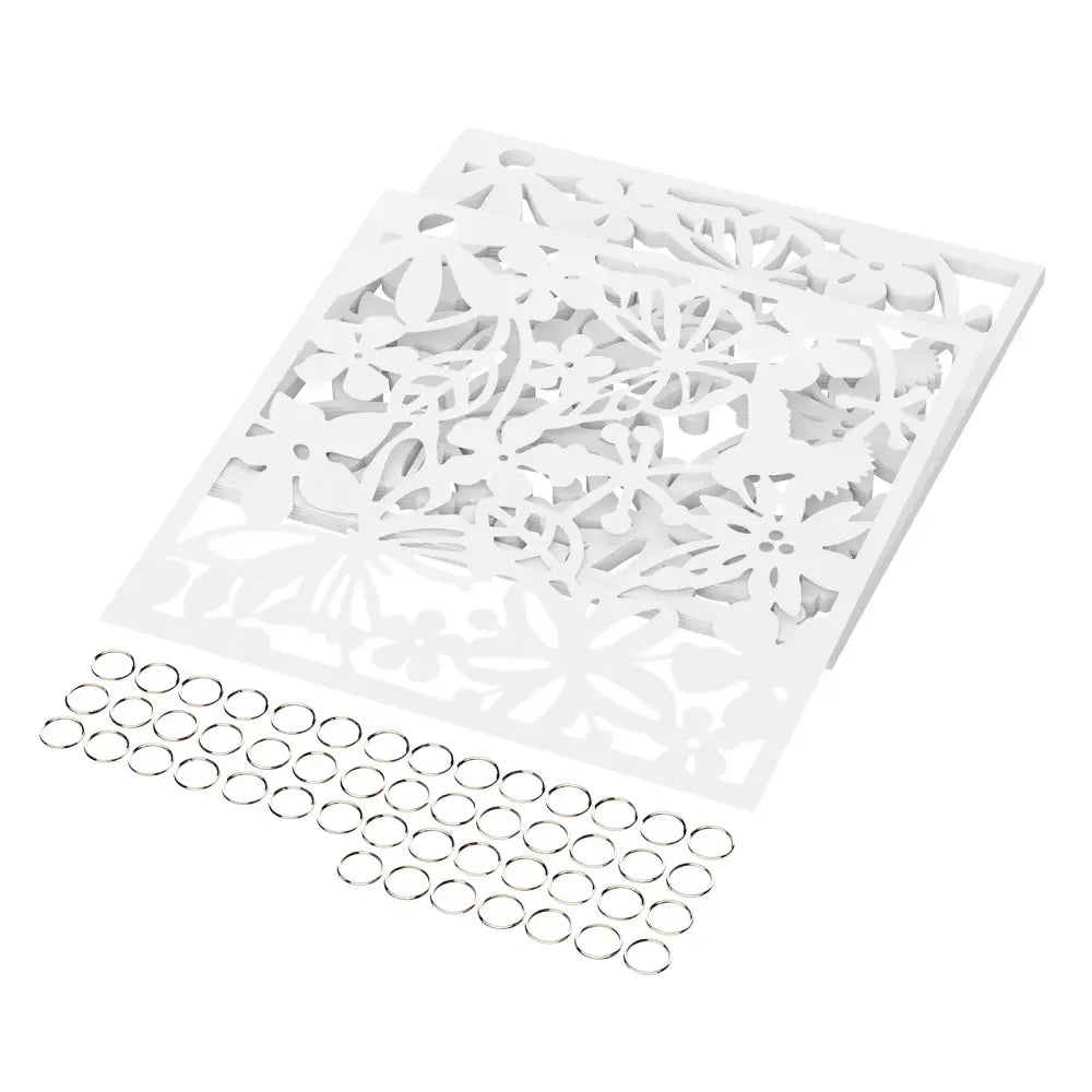 Lot de 12 panneaux décoratifs ajourés 40 × 40 cm – PVC - France - Panneau décoratif
