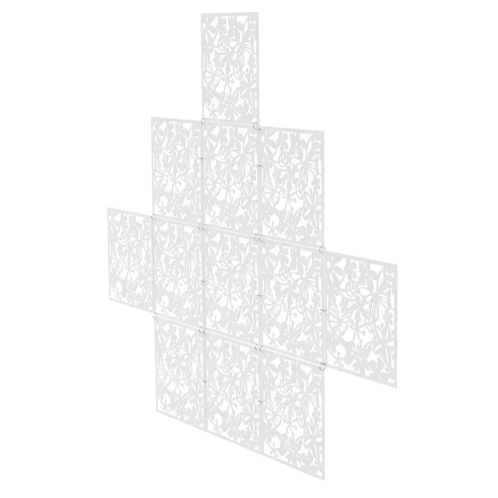 Lot de 12 panneaux décoratifs ajourés 40 × 40 cm – PVC - France - Panneau décoratif