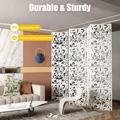 Lot de 12 panneaux décoratifs ajourés 40 × 40 cm – PVC - France - Panneau décoratif