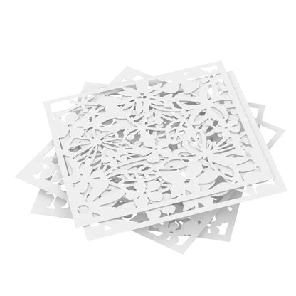 Lot de 12 panneaux décoratifs ajourés 40 × 40 cm – PVC - France - Panneau décoratif