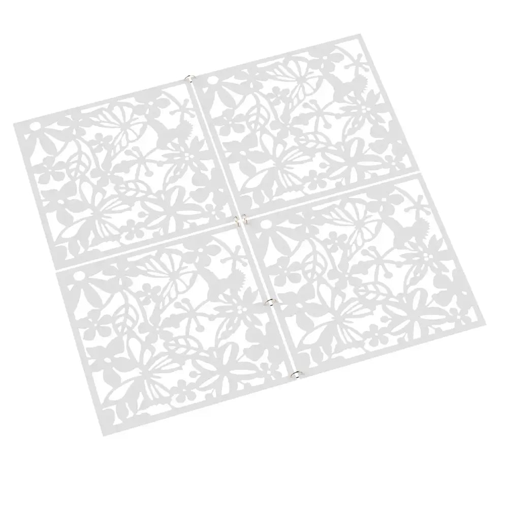 Lot de 12 panneaux décoratifs ajourés 40 × 40 cm – PVC - France - Panneau décoratif