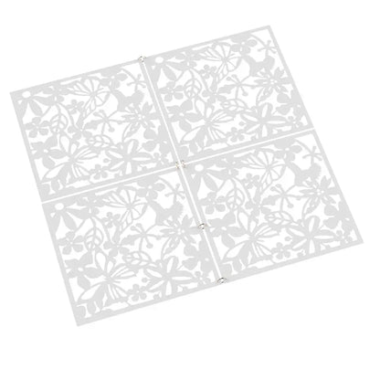 Lot de 12 panneaux décoratifs ajourés 40 × 40 cm – PVC - France - Panneau décoratif