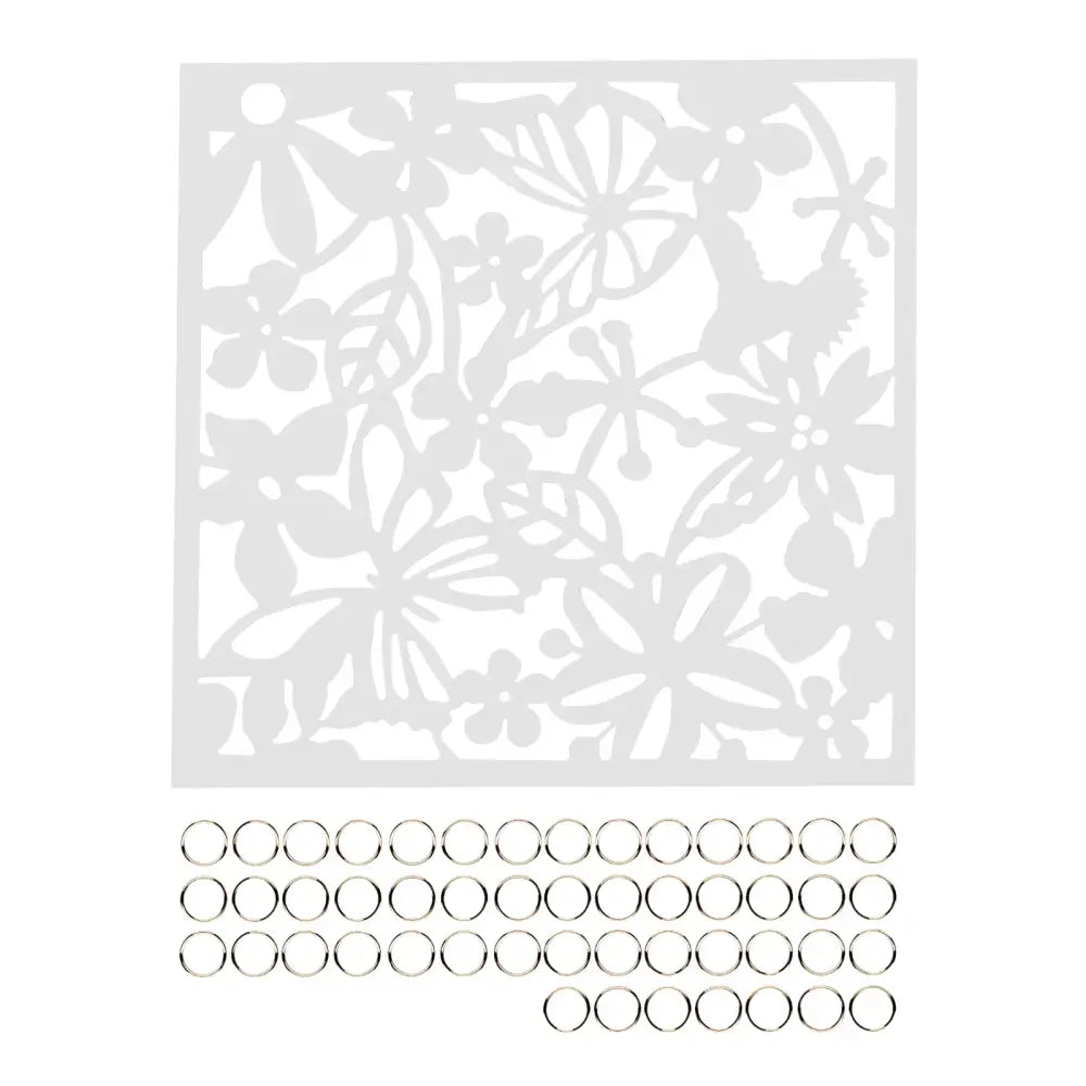 Lot de 12 panneaux décoratifs ajourés 40 × 40 cm – PVC - France - Panneau décoratif