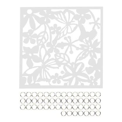 Lot de 12 panneaux décoratifs ajourés 40 × 40 cm – PVC - France - Panneau décoratif
