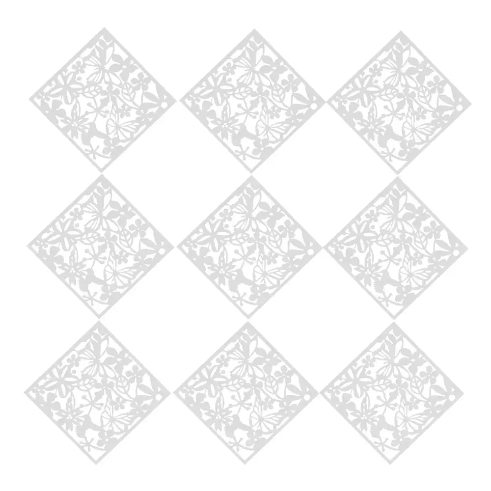 Lot de 12 panneaux décoratifs ajourés 40 × 40 cm – PVC - France - Panneau décoratif