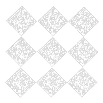 Lot de 12 panneaux décoratifs ajourés 40 × 40 cm – PVC - France - Panneau décoratif