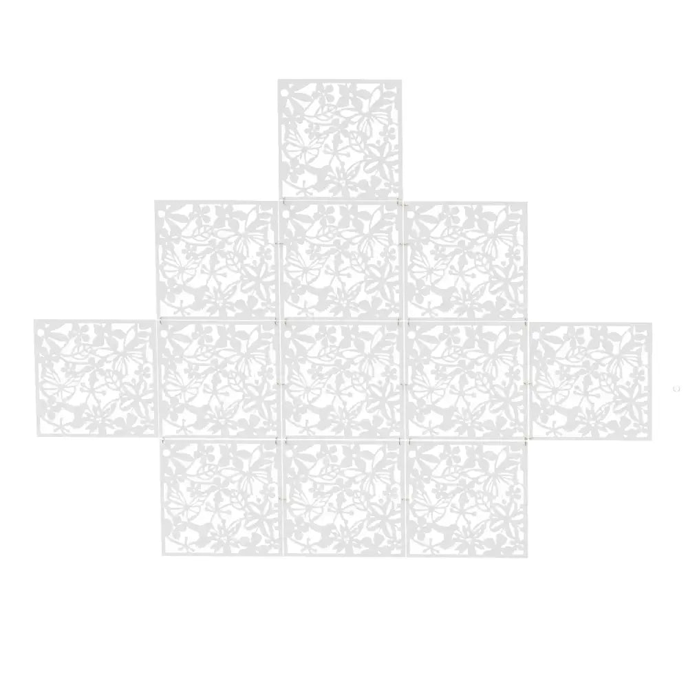 Lot de 12 panneaux décoratifs ajourés 40 × 40 cm – PVC - France - Panneau décoratif