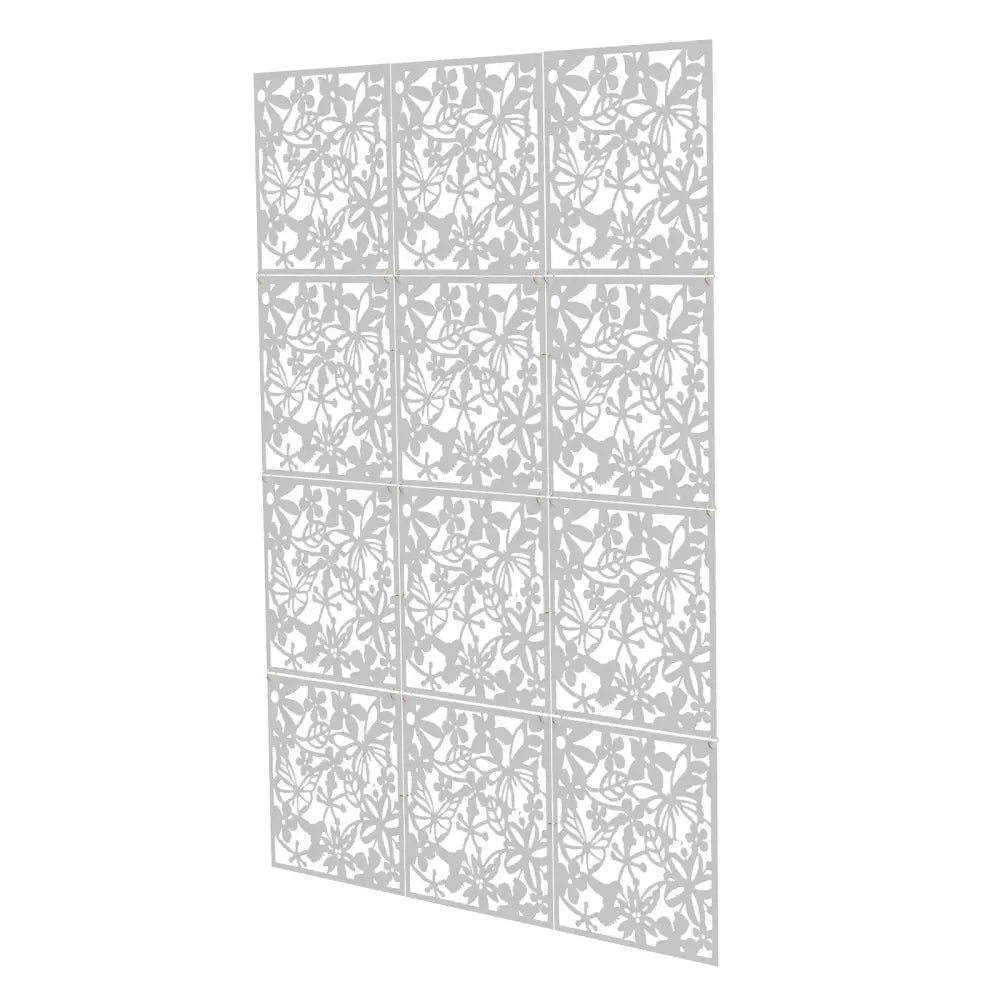 Lot de 12 panneaux décoratifs ajourés 40 × 40 cm – PVC - France - Panneau décoratif