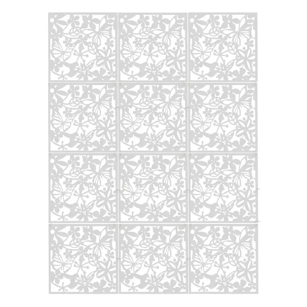 Lot de 12 panneaux décoratifs ajourés 40 × 40 cm – PVC - France - Panneau décoratif