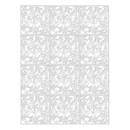 Lot de 12 panneaux décoratifs ajourés 40 × 40 cm – PVC - France - Panneau décoratif