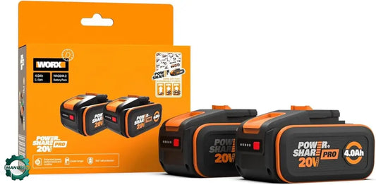 Pack 2 Batteries Powershare Pro 20V 4 Ah WA3644.2