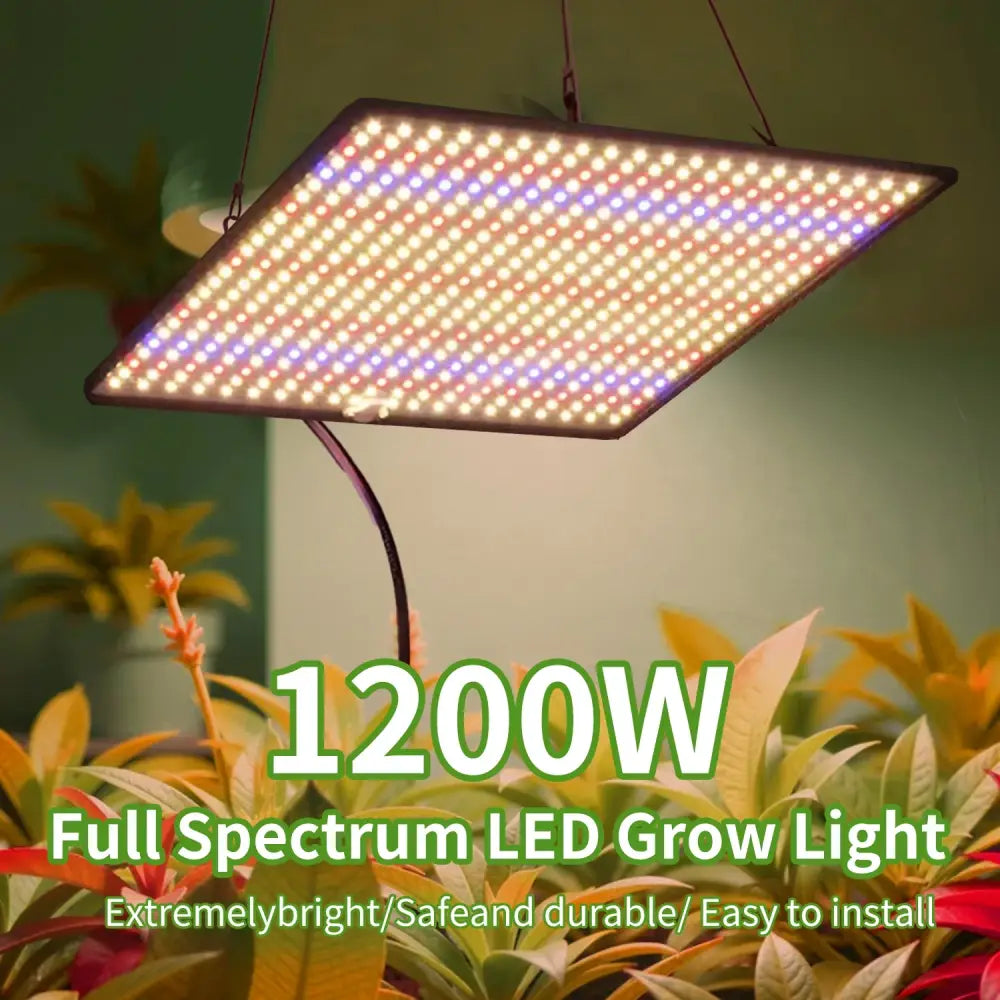 Lot de 2 lampes horticoles LED à spectre complet – prise EU - Lot de 2 / LED / Prise EU – 1 200 W – France - Éclairage