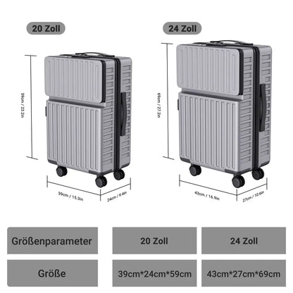 Lot de 2 valises rigides ABS 20 et 24 pouces – serrure TSA - lot 2 valises rigides ABS TSA